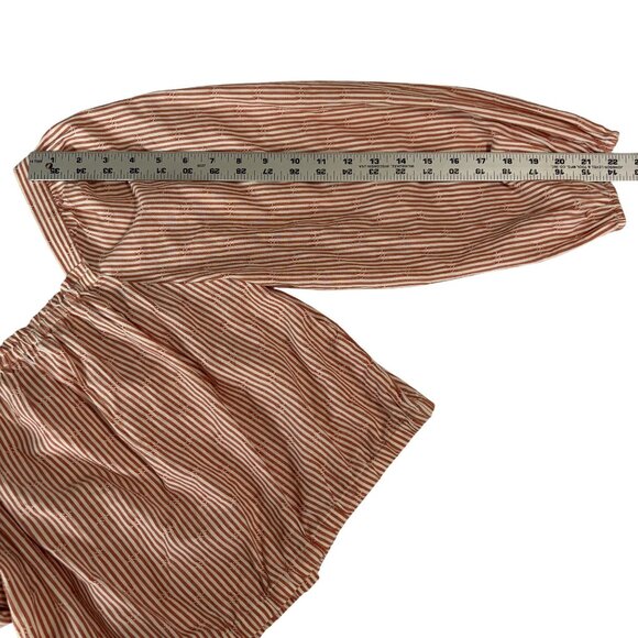 Madewell Striped Cotton Button-Up Puff Sleeve Blouse With Square Neckline - Picture 7 of 10